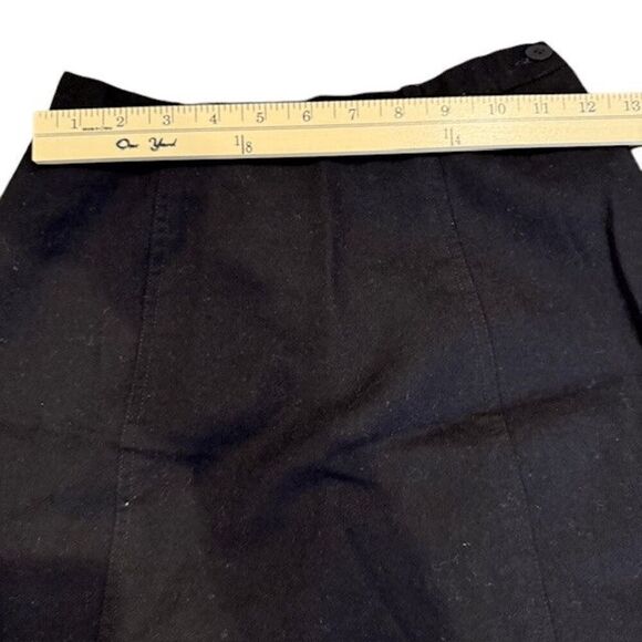 I.N.C. International Concepts Wool Mini Skirt Black Side Zip Lined Size 2 - Picture 6 of 8